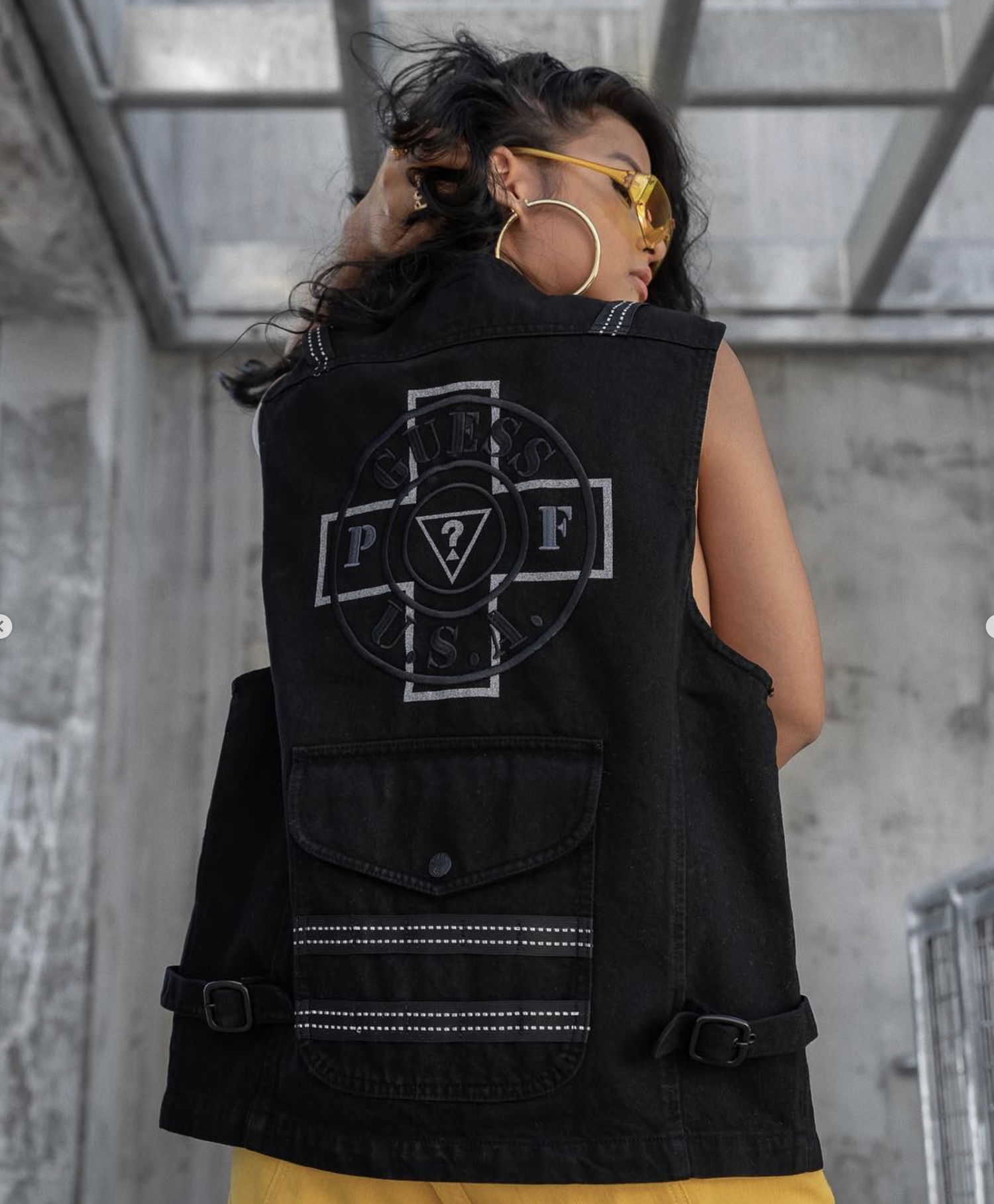 【ブラック(JBLK)】GUESS JEANS ジャケット アウター(M)GUESS JEANS Vest SALE-83.jpg?format=1500w